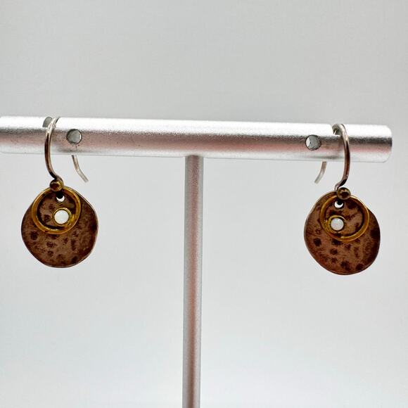 Silpada Retired Shell Sterling Silver Dangle Earrings W1670 Signed Dainty Small - Picture 8 of 12